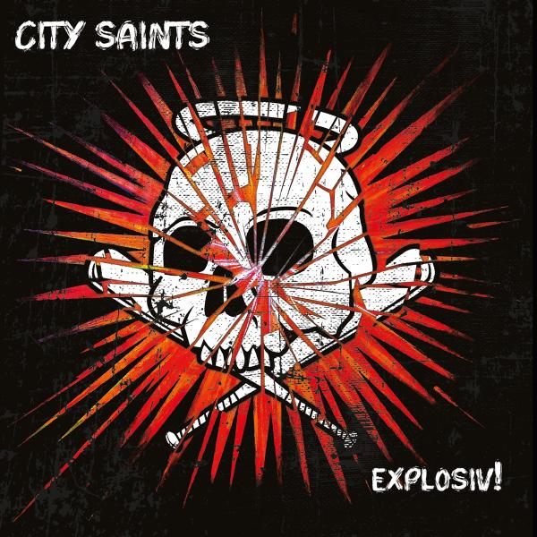 City Saints - Explosiv! LP (Yellow with Blue & White Splatter Vinyl)